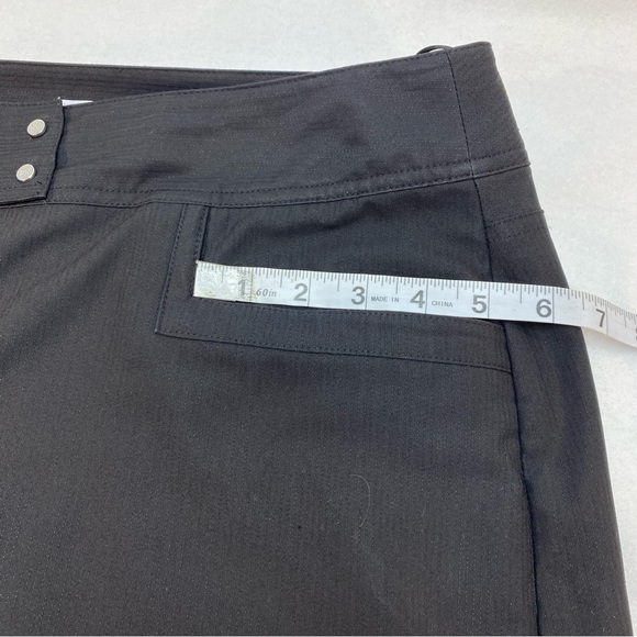 2 Izod Black & Cream Tennis Skirts Size 12 Deep Front Pockets Zippers Size 12 - Picture 14 of 16